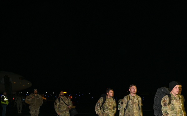 The 92nd Air Refueling Wing welcomes back deployed Airmen