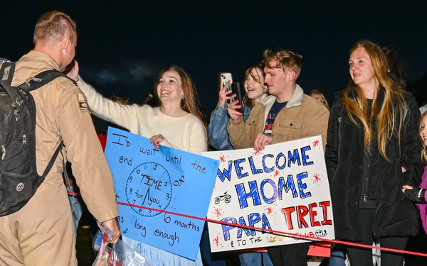 The 92nd Air Refueling Wing welcomes back deployed Airmen