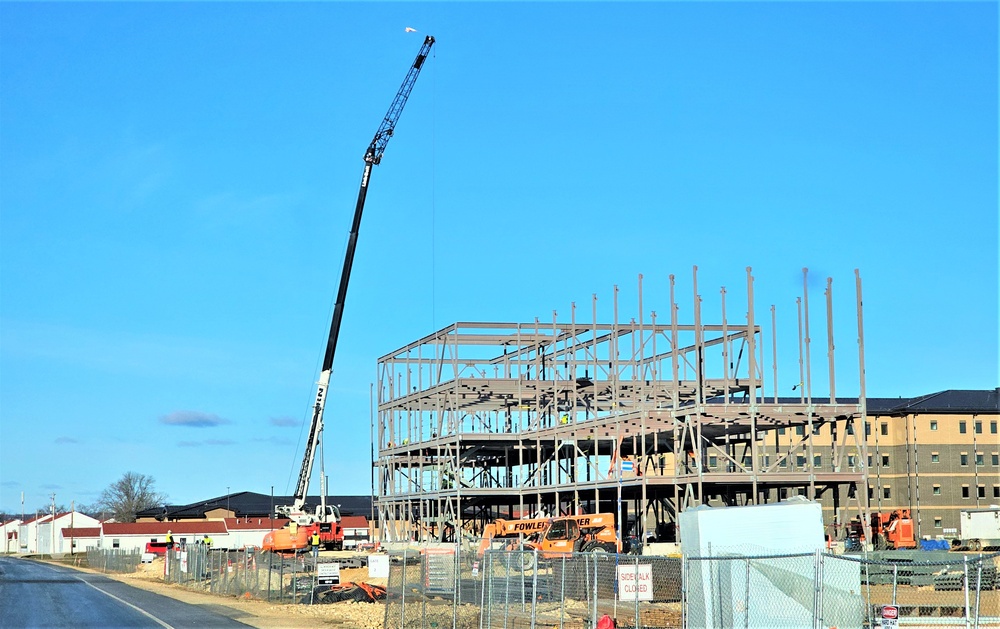 Contractors continue making progress on newest barracks construction project at Fort McCoy