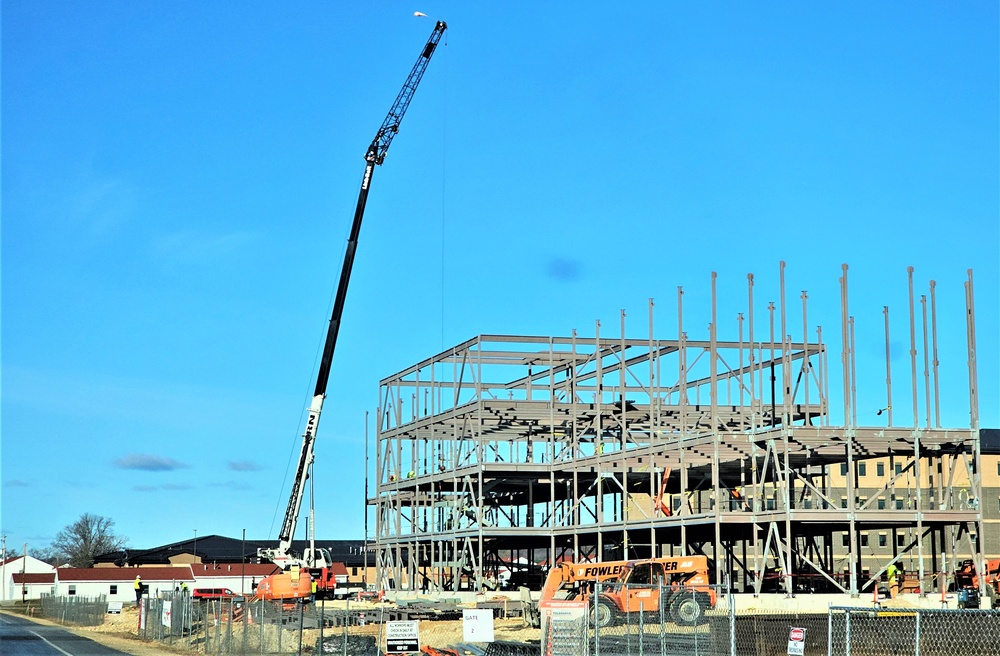 Contractors continue making progress on newest barracks construction project at Fort McCoy