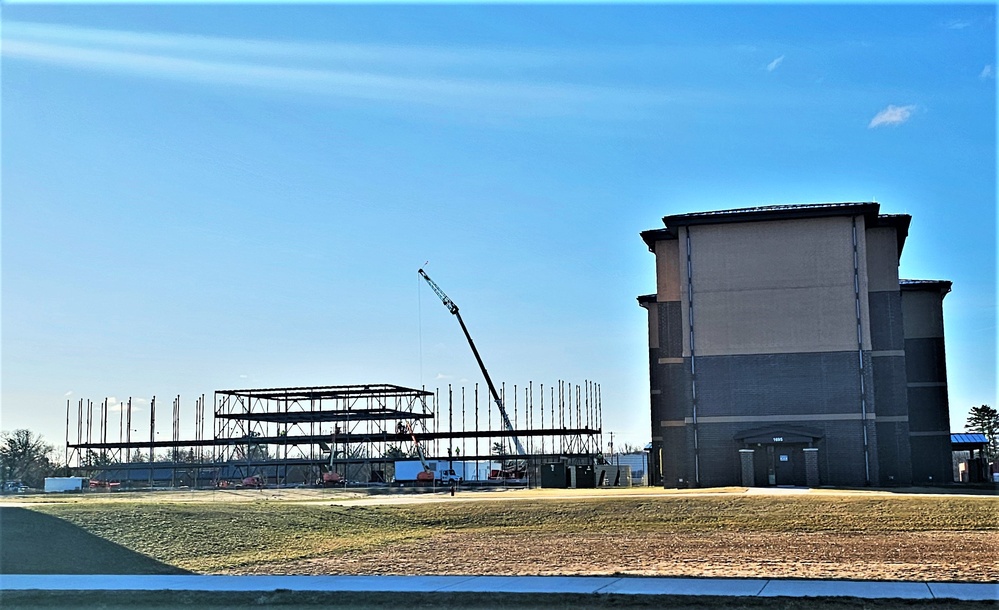 Contractors continue making progress on newest barracks construction project at Fort McCoy