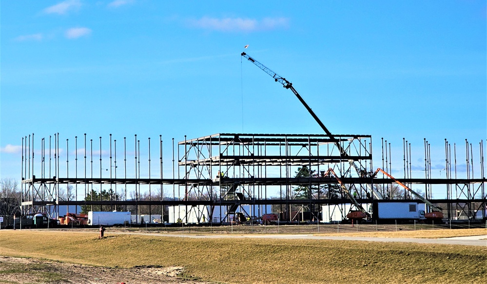 Contractors continue making progress on newest barracks construction project at Fort McCoy