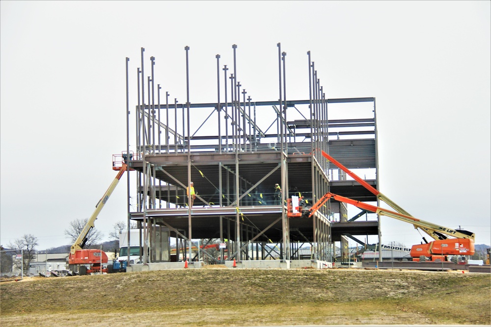 Contractors continue making progress on newest barracks construction project at Fort McCoy