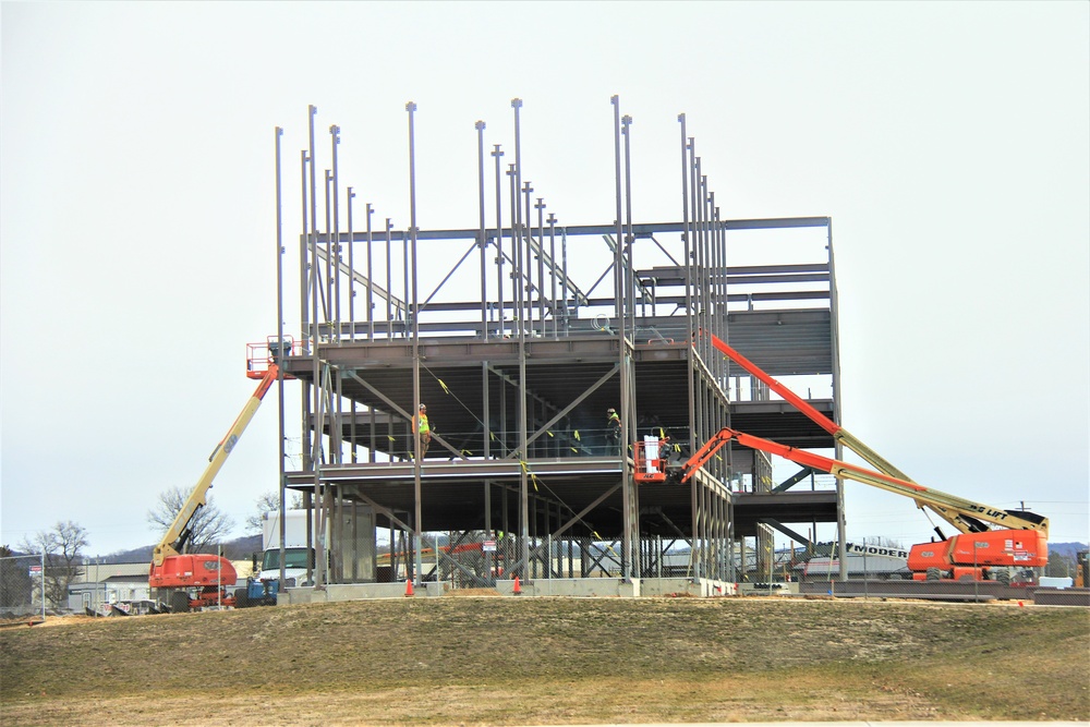 Contractors continue making progress on newest barracks construction project at Fort McCoy