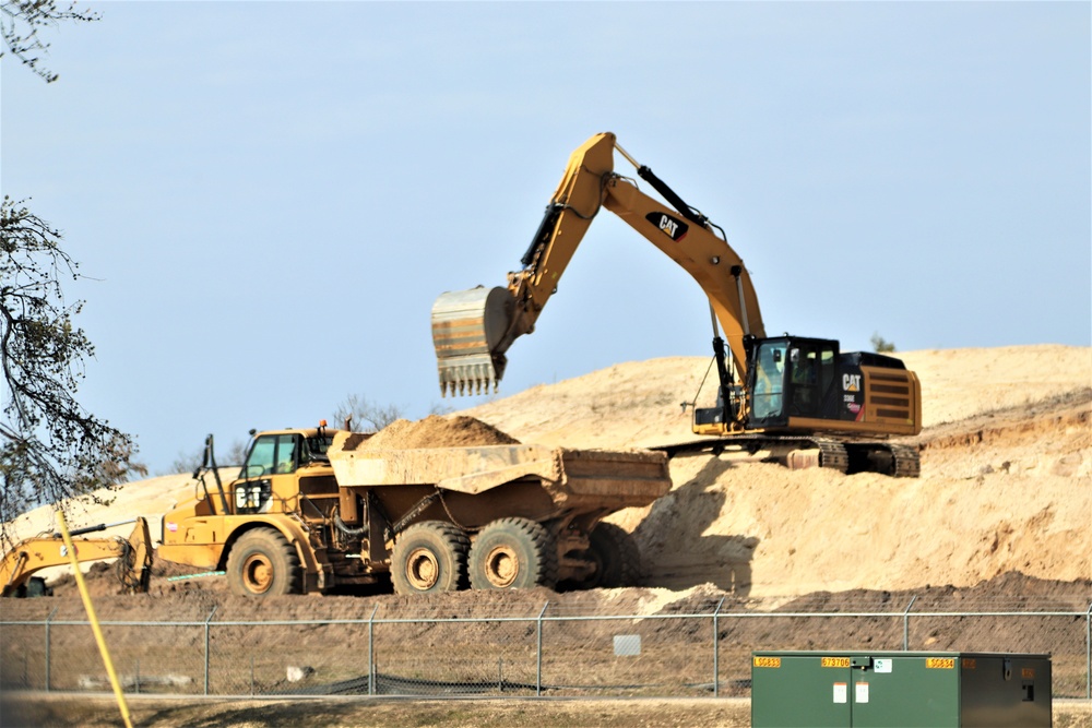 Work underway to install infrastructure for future garrison operations support area at Fort McCoy