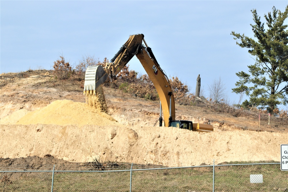 Work underway to install infrastructure for future garrison operations support area at Fort McCoy