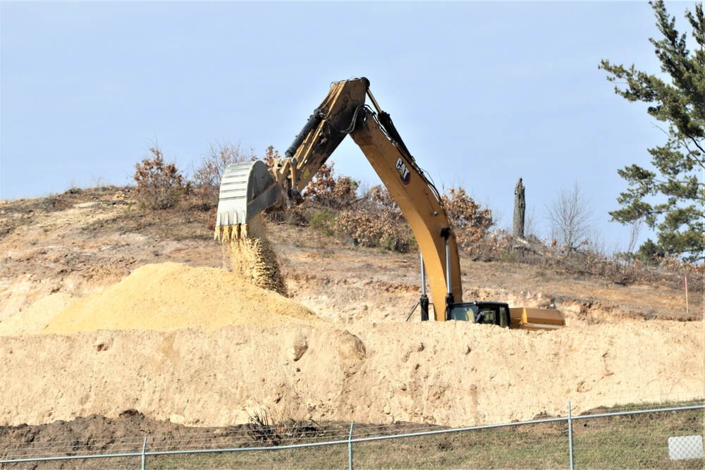 Work underway to install infrastructure for future garrison operations support area at Fort McCoy