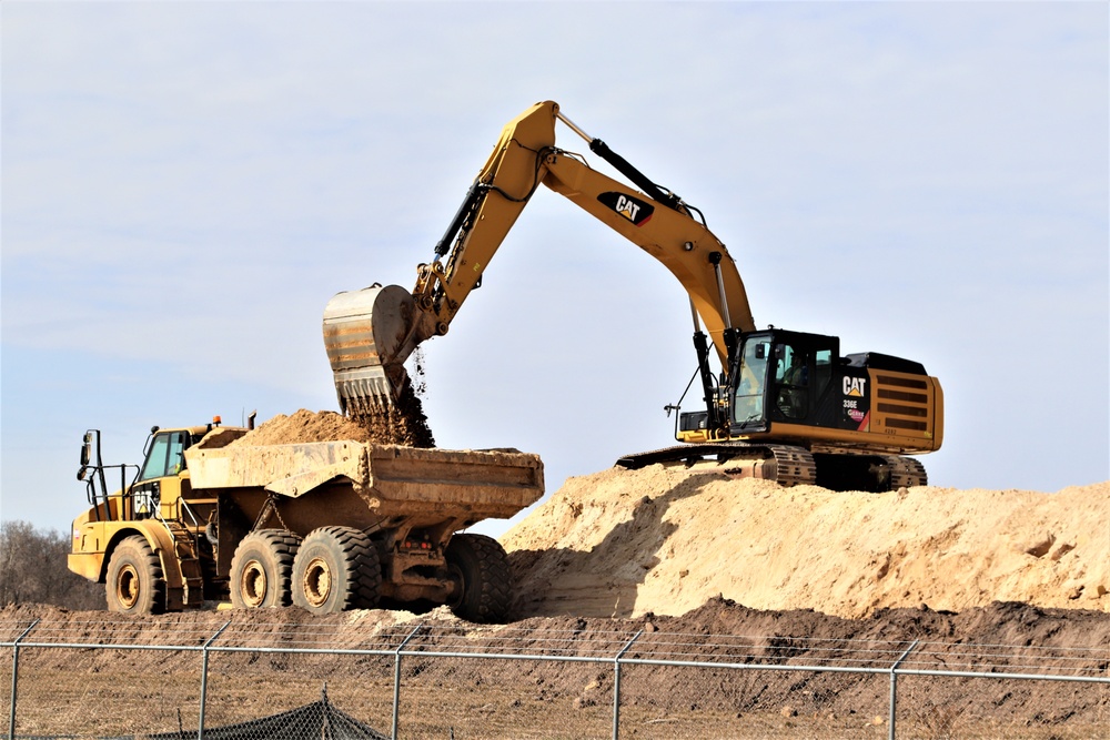 Work underway to install infrastructure for future garrison operations support area at Fort McCoy
