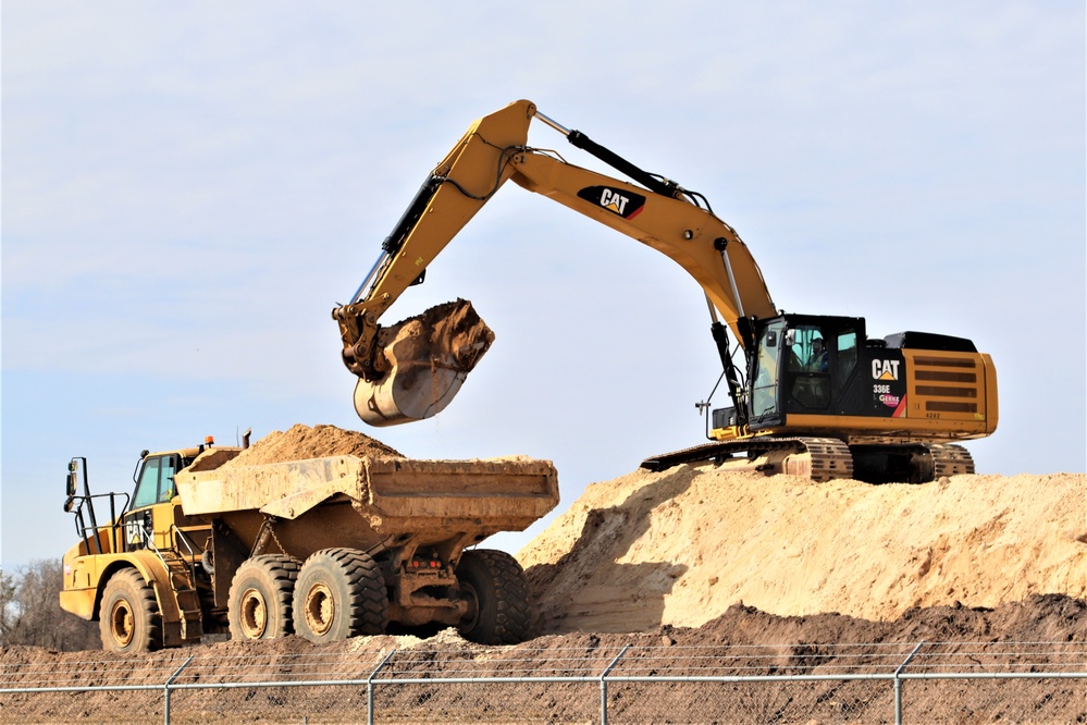 Work underway to install infrastructure for future garrison operations support area at Fort McCoy