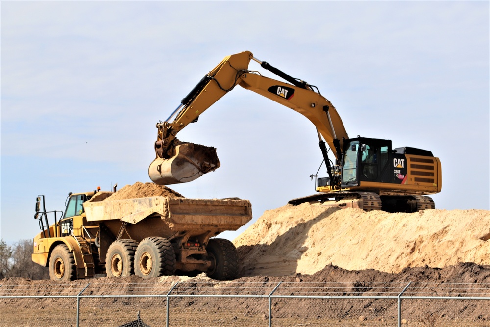 Work underway to install infrastructure for future garrison operations support area at Fort McCoy