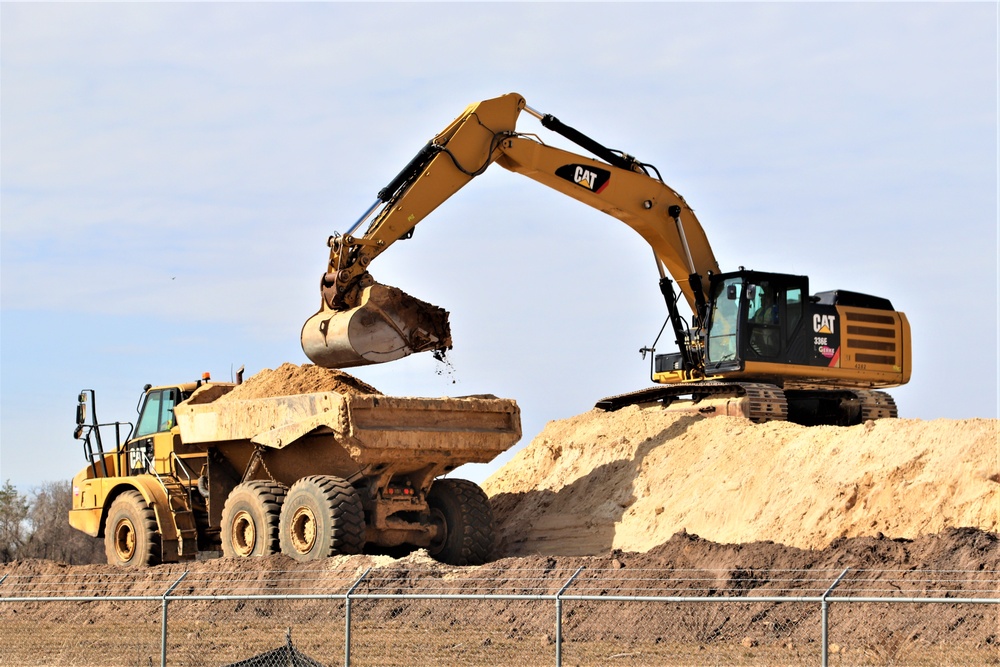 Work underway to install infrastructure for future garrison operations support area at Fort McCoy