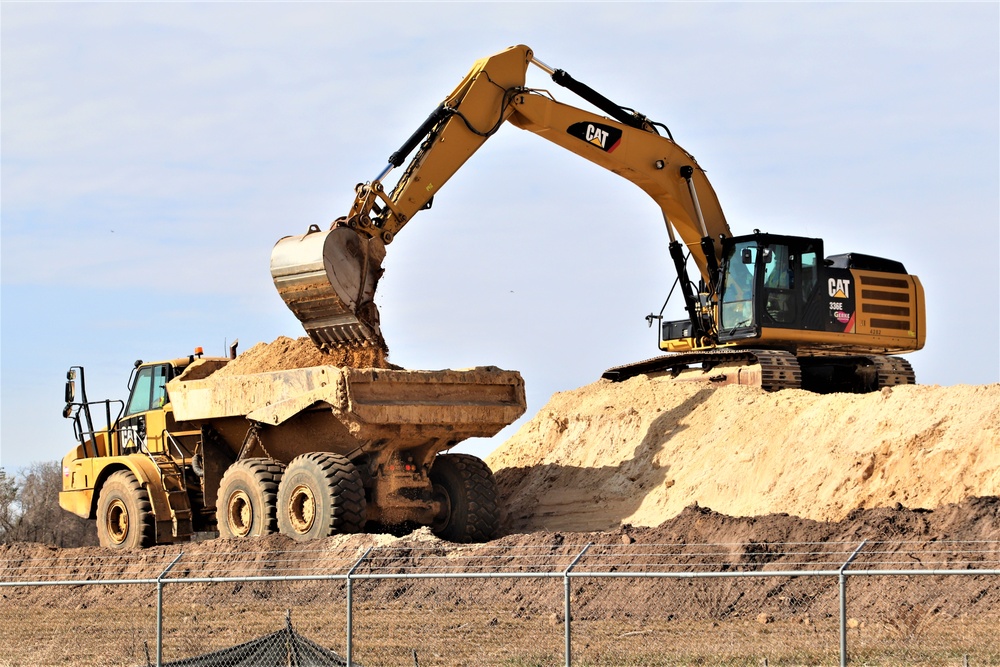 Work underway to install infrastructure for future garrison operations support area at Fort McCoy