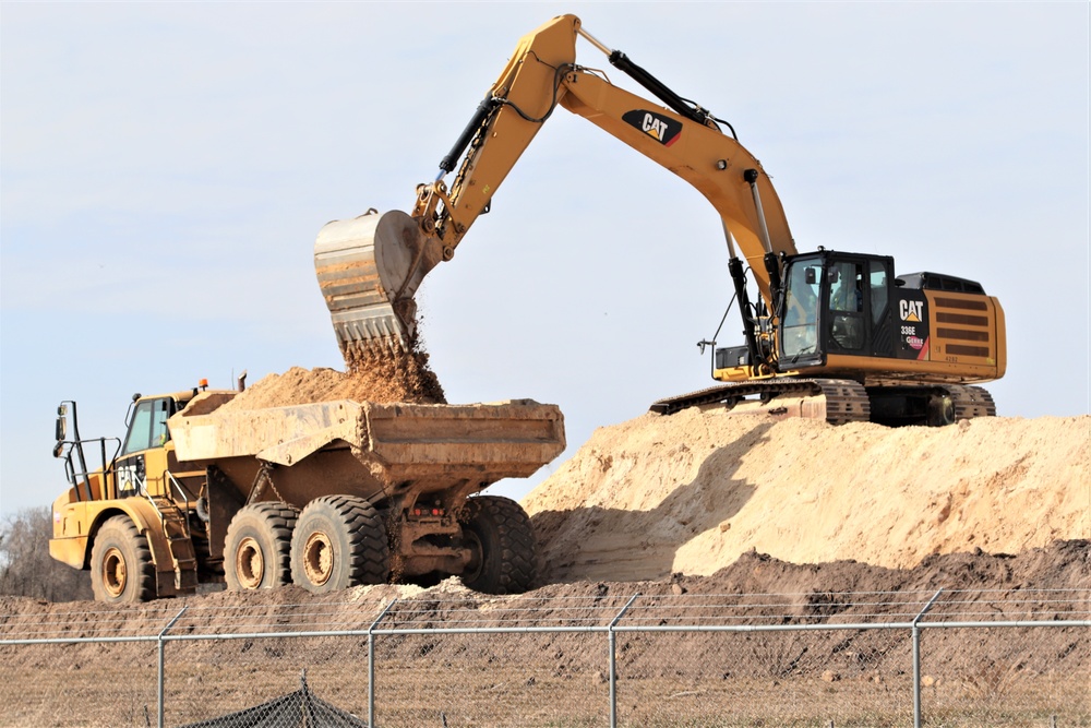 Work underway to install infrastructure for future garrison operations support area at Fort McCoy