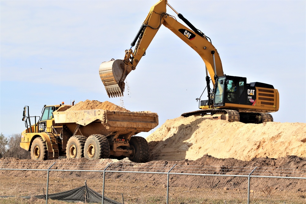 Work underway to install infrastructure for future garrison operations support area at Fort McCoy