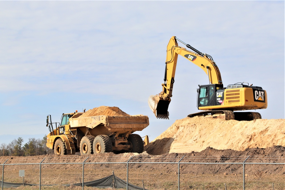 Work underway to install infrastructure for future garrison operations support area at Fort McCoy