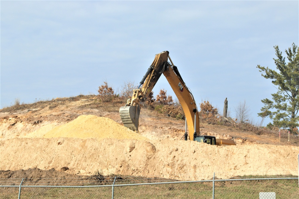 Work underway to install infrastructure for future garrison operations support area at Fort McCoy