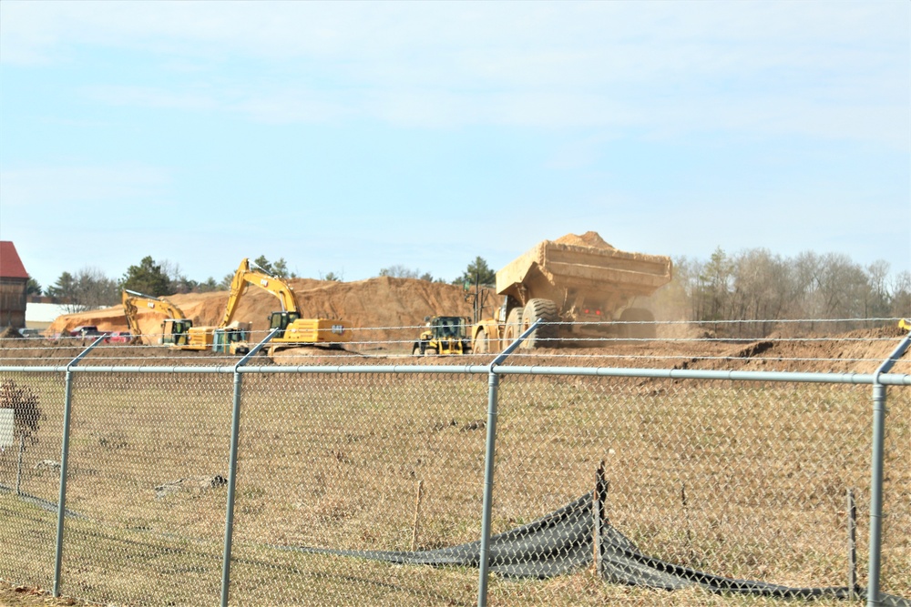 Work underway to install infrastructure for future garrison operations support area at Fort McCoy