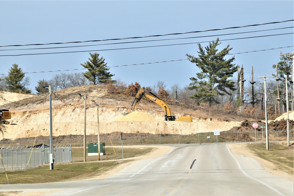 Work underway to install infrastructure for future garrison operations support area at Fort McCoy