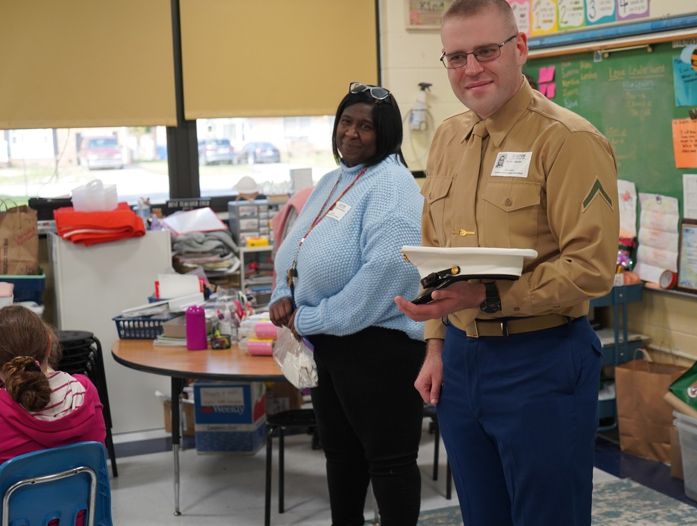 Marine Corps Security Force Regiment (MCSFR) supports career day event in Newport News, Virginia