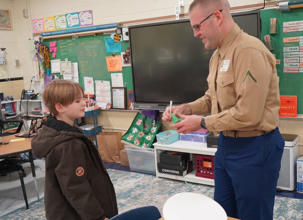 Marine Corps Security Force Regiment (MCSFR) supports career day event in Newport News, Virginia