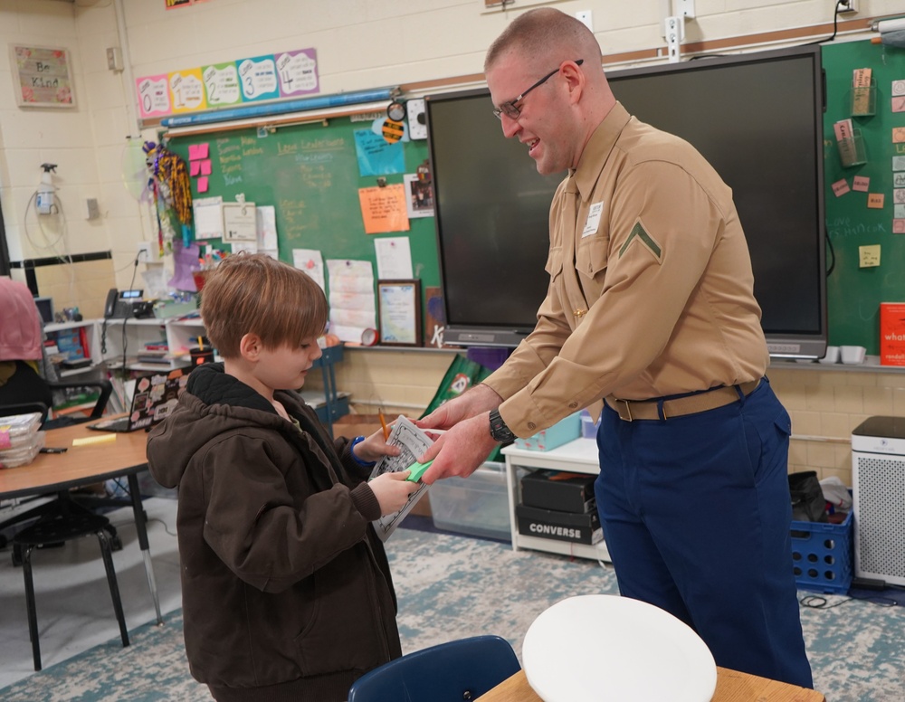 Marine Corps Security Force Regiment (MCSFR) supports career day event in Newport News, Virginia