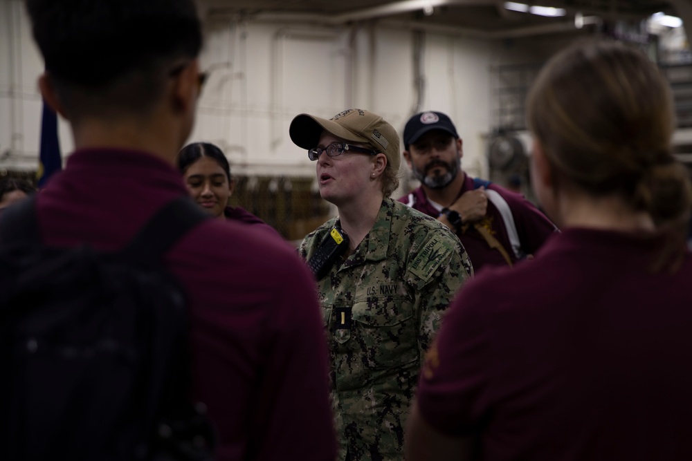 NJROTC Tour on the USS Tripoli
