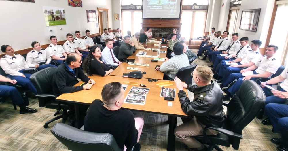 Army Cadets Briefed on Fort Hamilton Garrison Services