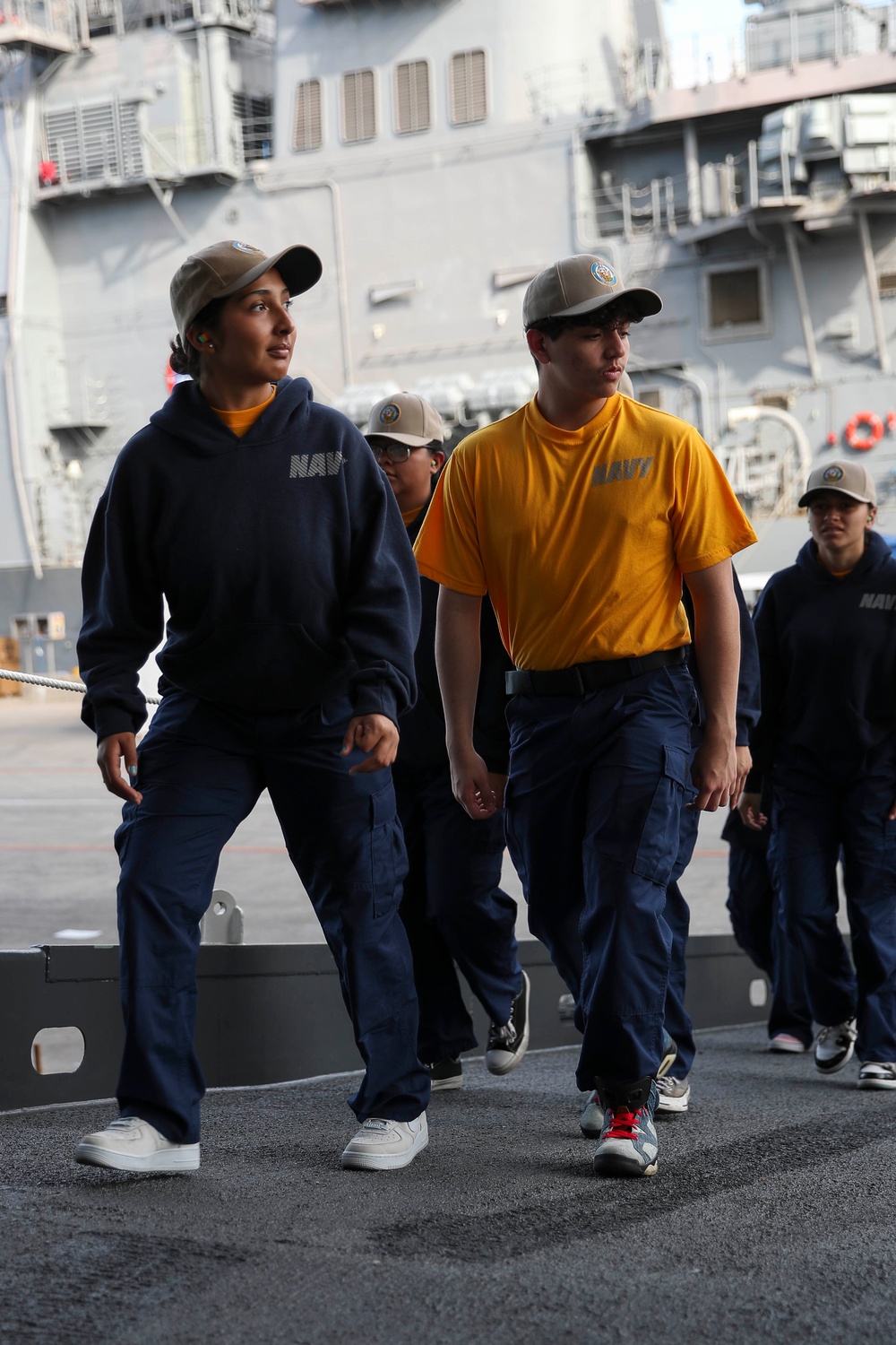 NJROTC Tour on USS Tripoli