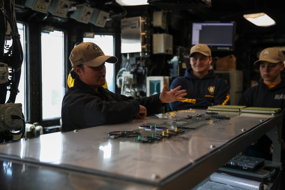 NJROTC Tour on USS Tripoli