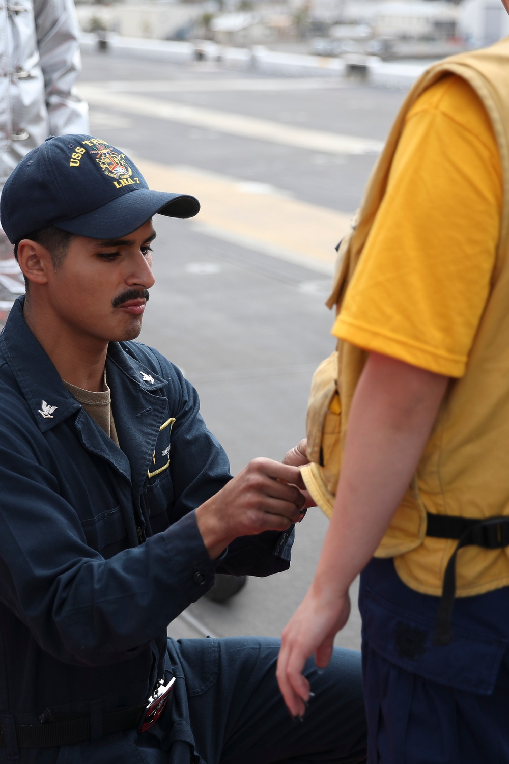 NJROTC Tour on USS Tripoli