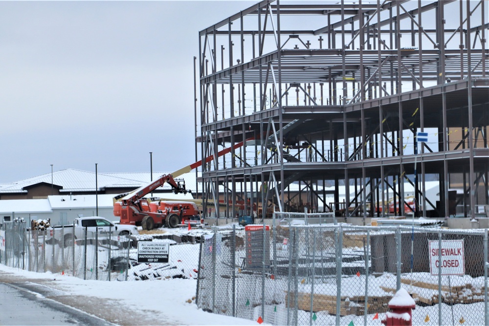 Contractors continue making progress on newest barracks construction project at Fort McCoy