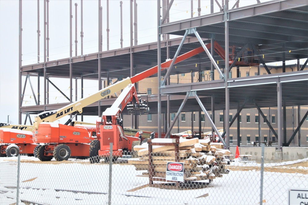 Contractors continue making progress on newest barracks construction project at Fort McCoy