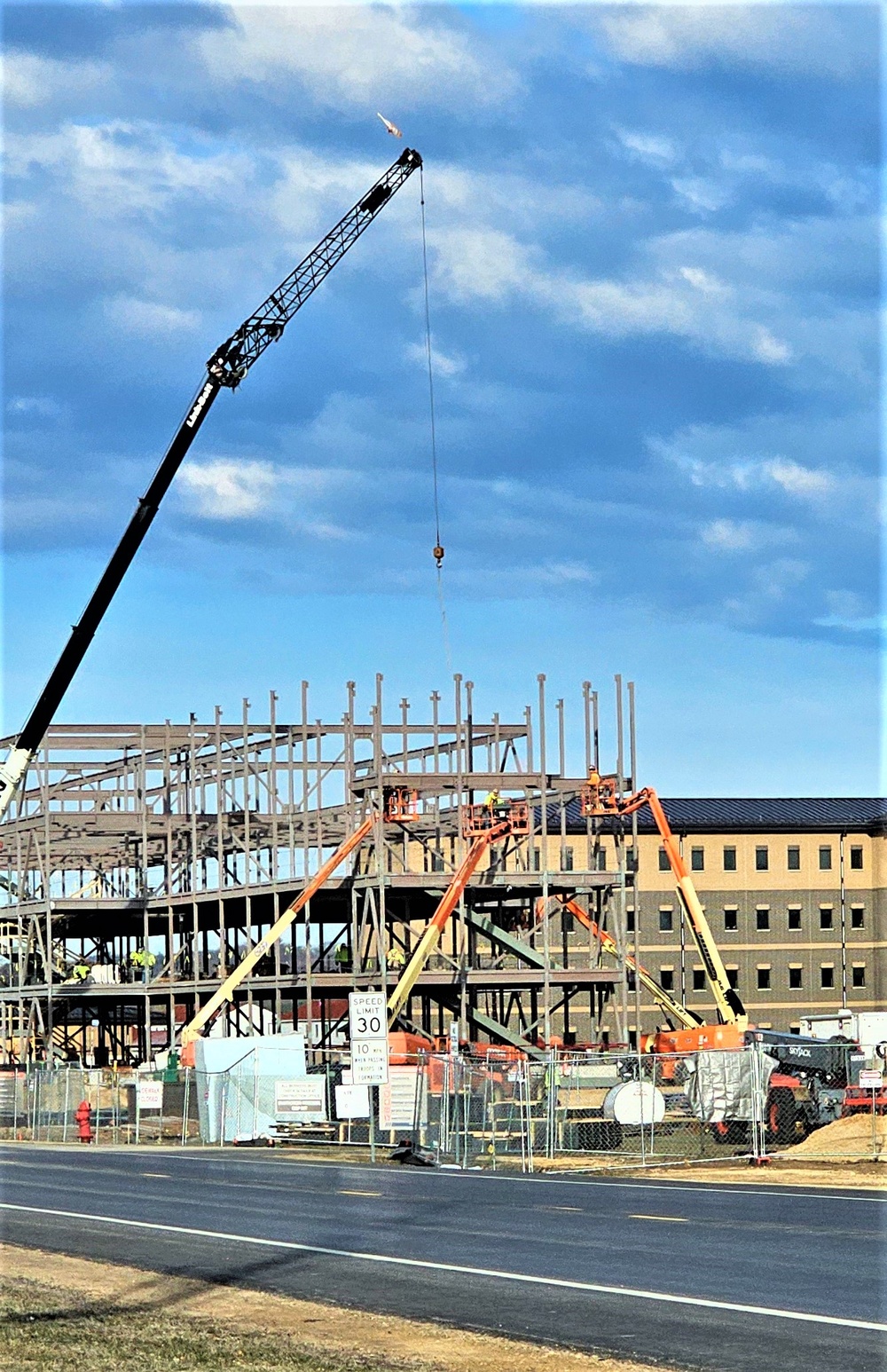 Contractors continue making progress on newest barracks construction project at Fort McCoy