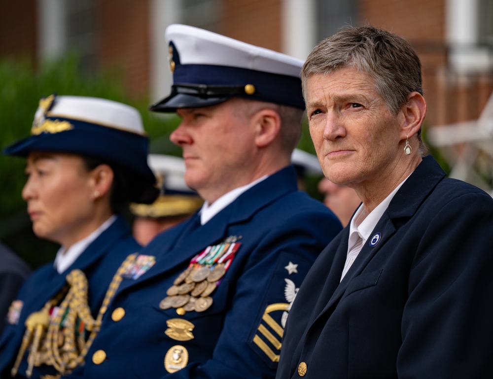 Coast Guard Academy hosts Regimental Review for Gold Star Families