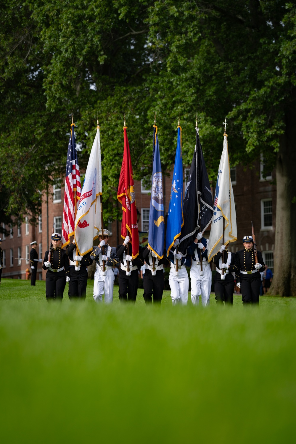 Coast Guard Academy hosts Regimental Review for Gold Star Families