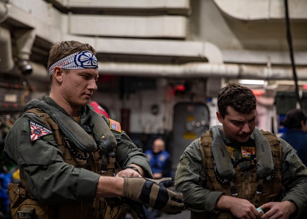 Sailors Conduct Flight Operations Aboard USS Dewey While Conducting Operations in the Philippine Sea, March 28