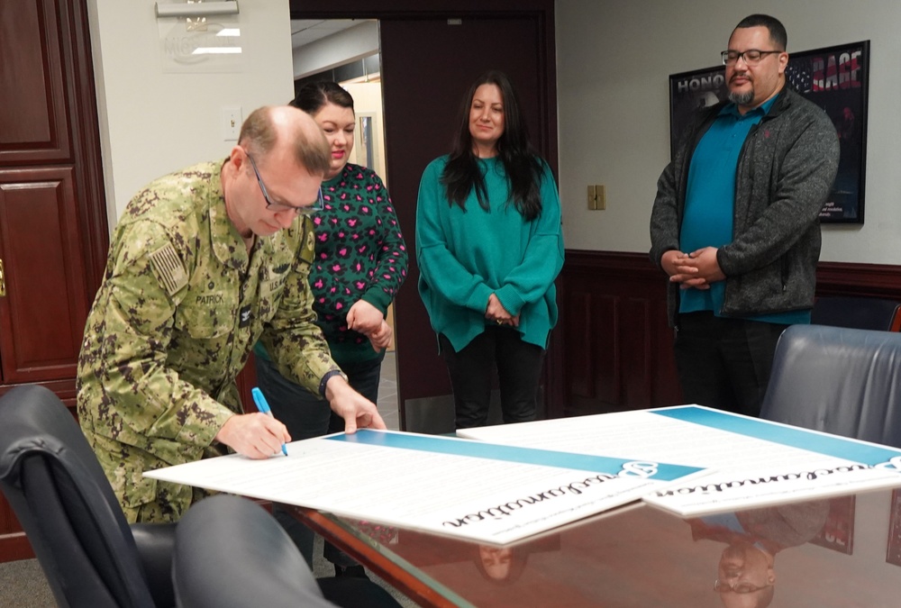 NWS Yorktown proclaims Sexual Assault Awareness and Prevention Month with proclamation