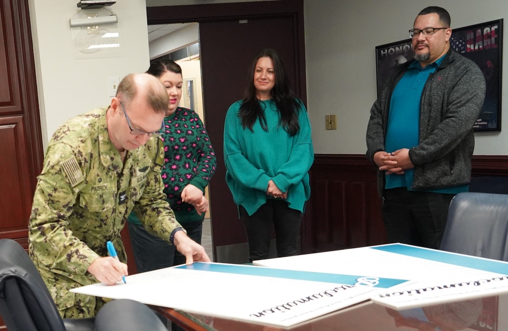 NWS Yorktown proclaims Sexual Assault Awareness and Prevention Month with proclamation