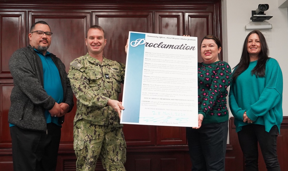 NWS Yorktown proclaims Sexual Assault Awareness and Prevention Month with proclamation