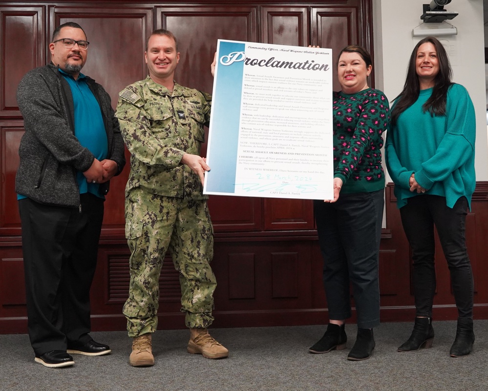 NWS Yorktown proclaims Sexual Assault Awareness and Prevention Month with proclamation