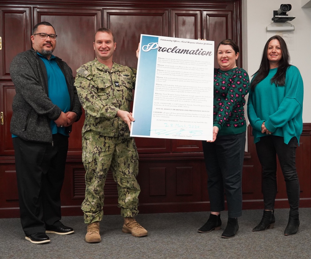 NWS Yorktown proclaims Sexual Assault Awareness and Prevention Month with proclamation