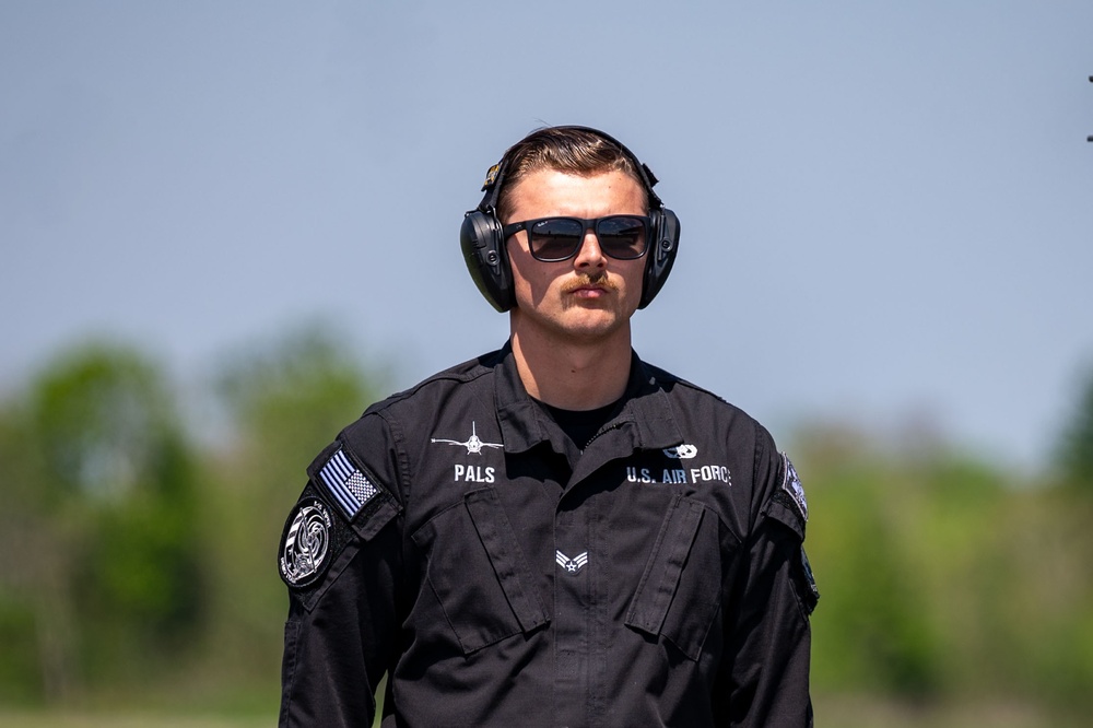 The F-16 Viper Demonstration Team perform at the New Orleans Air Show