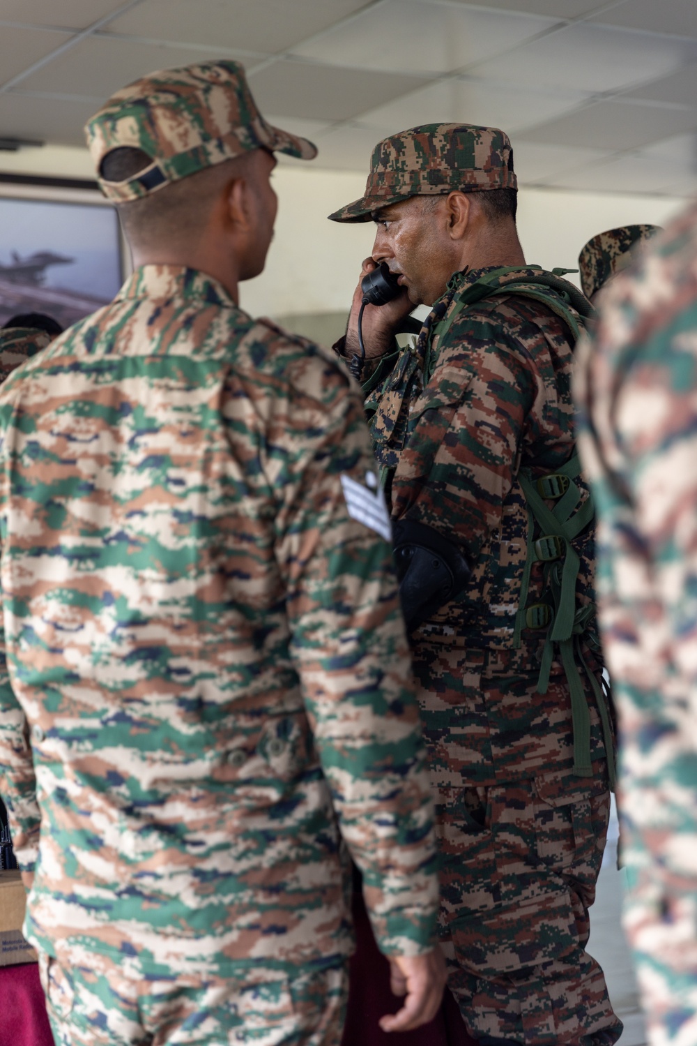 U.S. and Indian service members conduct communication exercise during Exercise Tiger TRIUMPH 2024