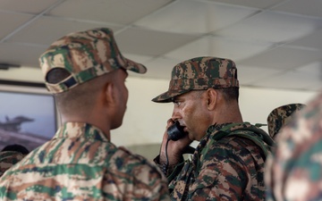U.S. and Indian service members conduct communication exercise during Exercise Tiger TRIUMPH 2024
