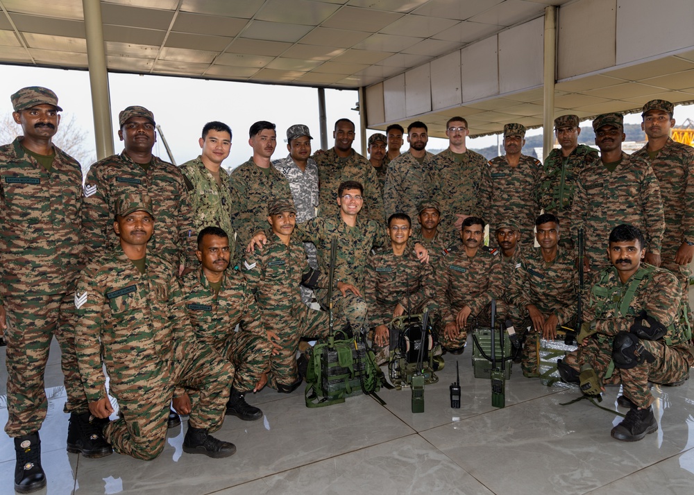 U.S. and Indian service members conduct communication exercise during Exercise Tiger TRIUMPH 2024