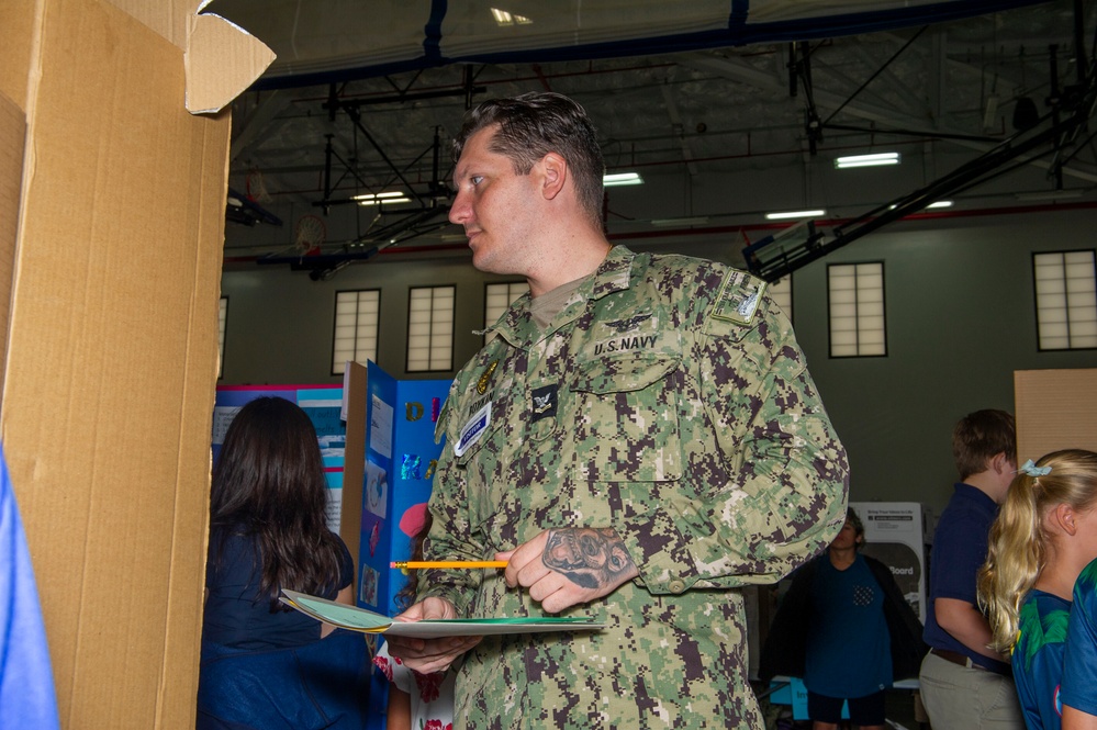 Frank Cable Sailors Volunteer at McCool Elementary