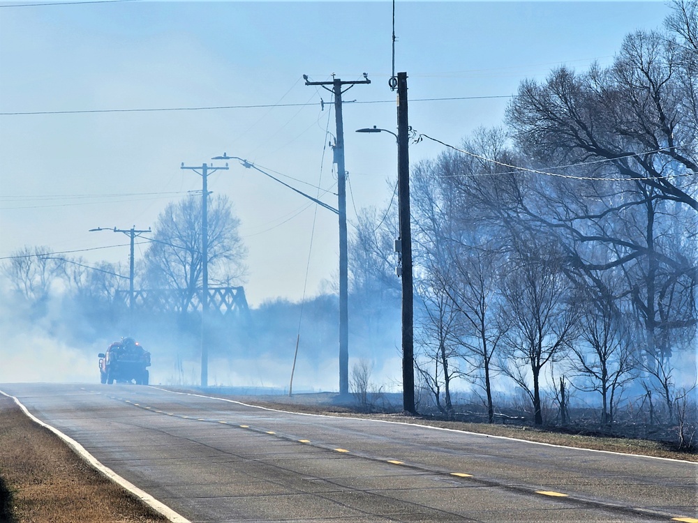 Fort McCoy personnel continue natural resources management with late-March prescribed burn