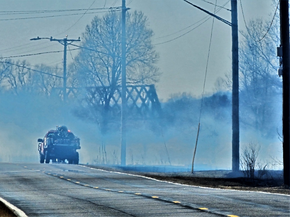 Fort McCoy personnel continue natural resources management with late-March prescribed burn