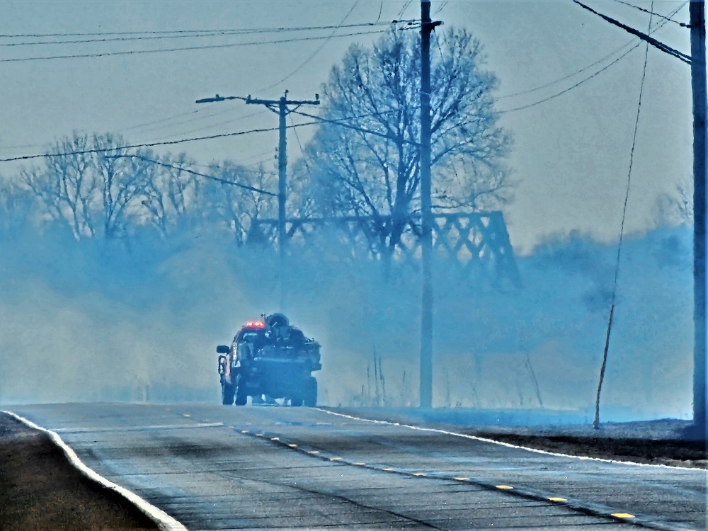 Fort McCoy personnel continue natural resources management with late-March prescribed burn