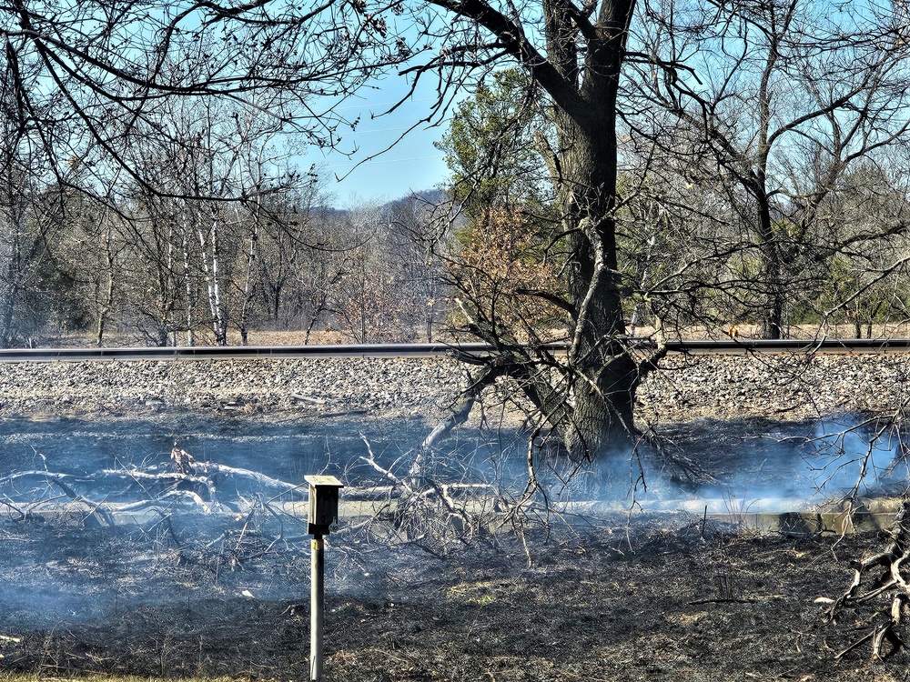 Fort McCoy personnel continue natural resources management with late-March prescribed burn